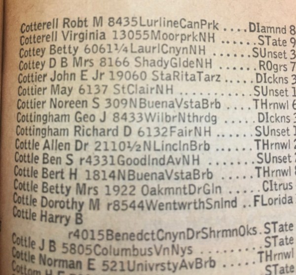 Evidence of 2 seperate address for what was really one house. 